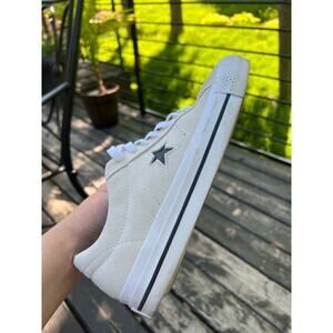 Cons Converse egret suede leather sneakers Mens 8 womens 9.5